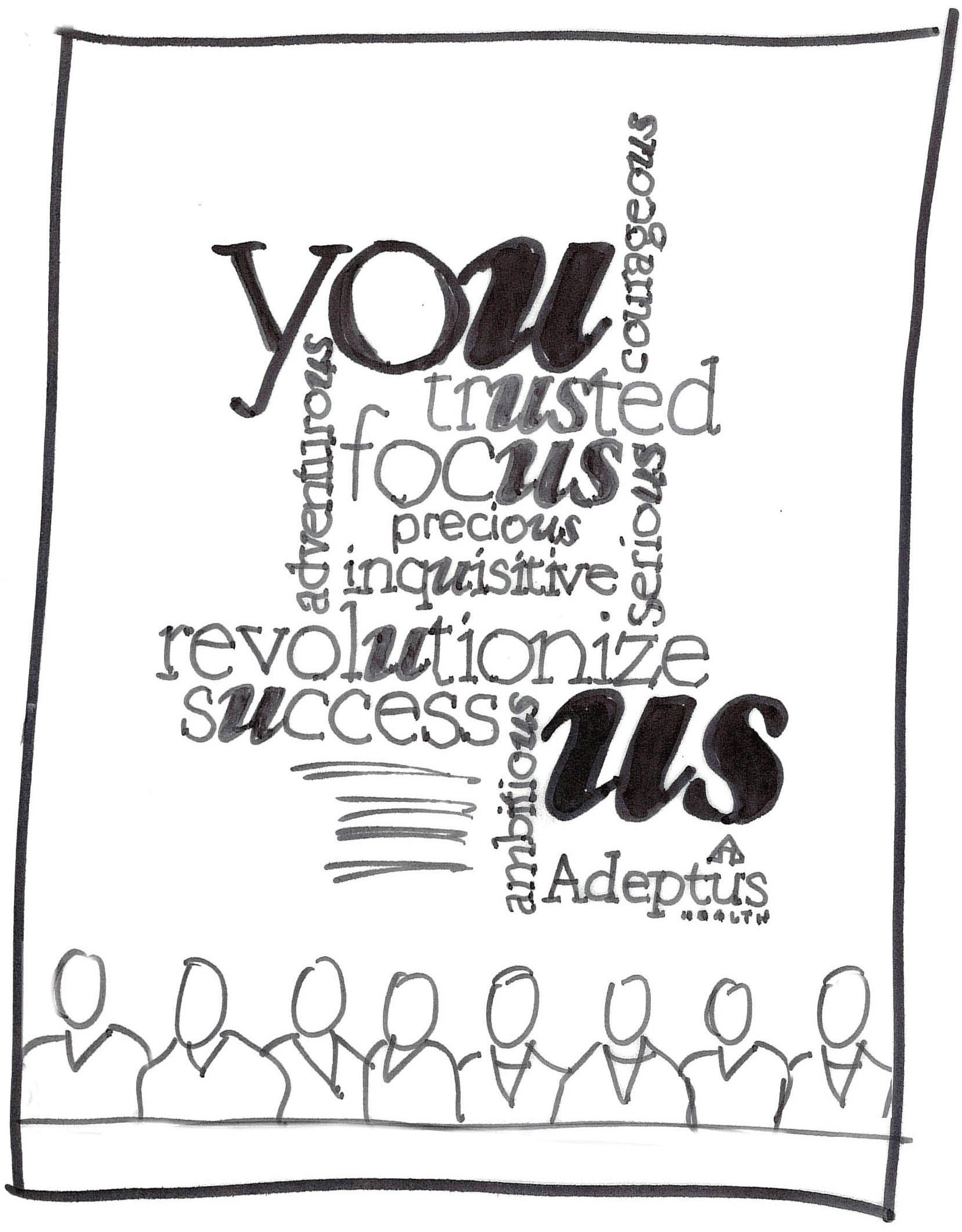 ADPT OneTeam-SketchConcept_You-Us-WordCloud